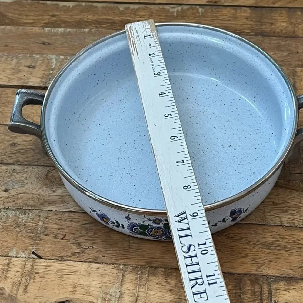 Vtg Fissler Asta Enamelware Pan Skillet Dish 8.5